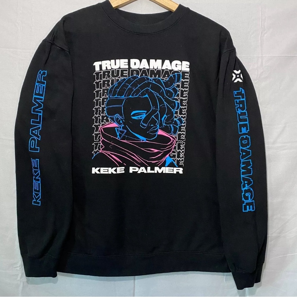 Keke Palmer X True Damage Collab Sweater League of Legends in Black